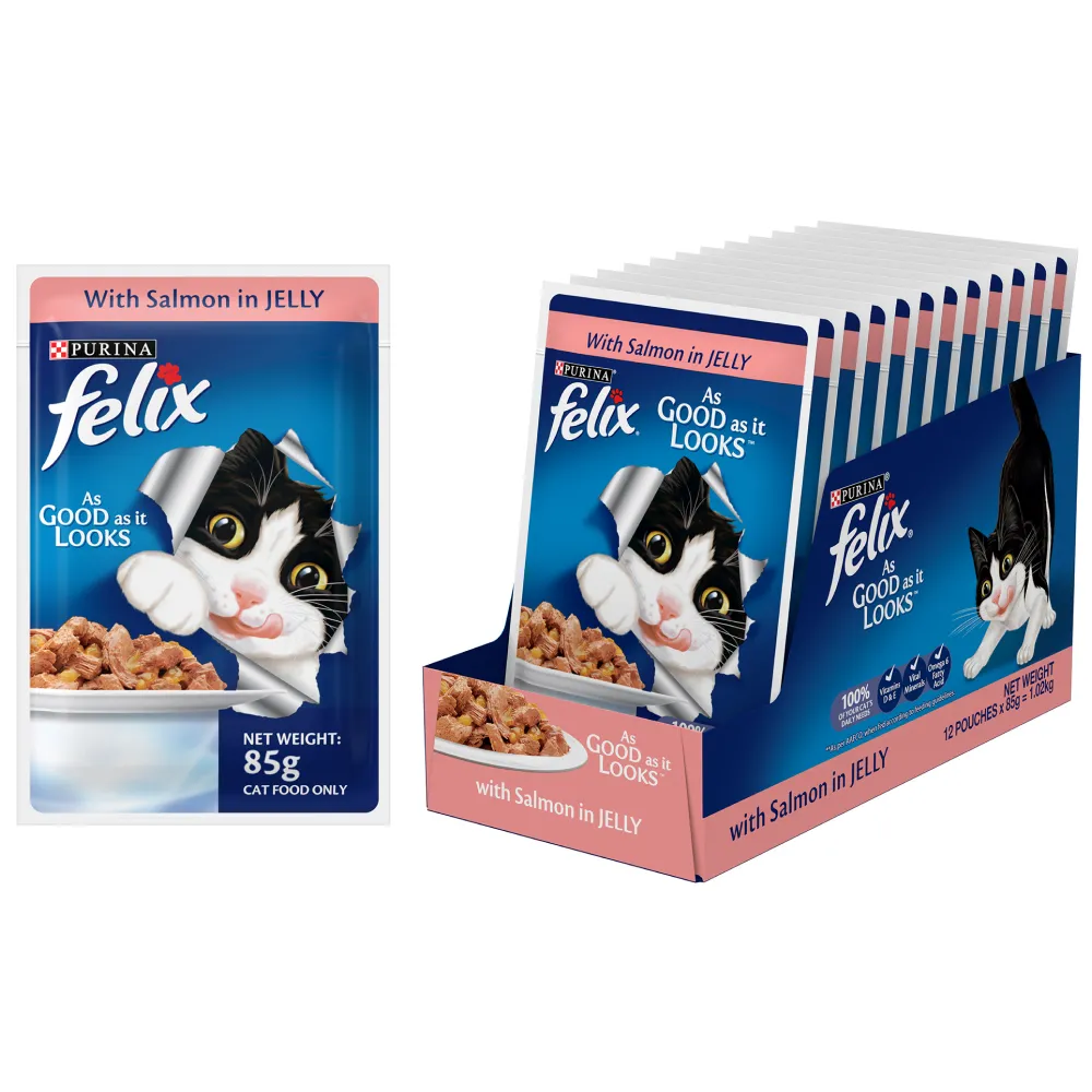 Purina Salmon with Jelly and Tuna with Jelly Adult Cat Wet Food Combo