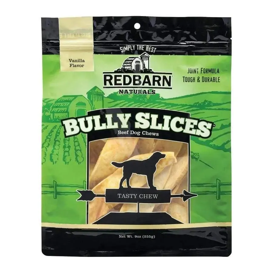 Redbarn Pet Products Natural Bully Slices Vanilla Flavor Dog Treats 9 oz
