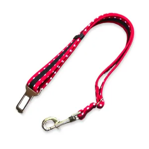 Seatbelt Leash - Red Dot