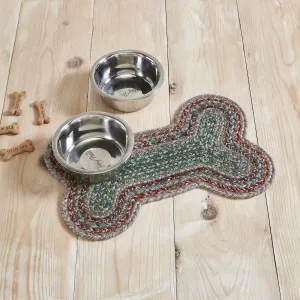 Small Bone Multi-Color Indoor/Outdoor Rug 17.5" long