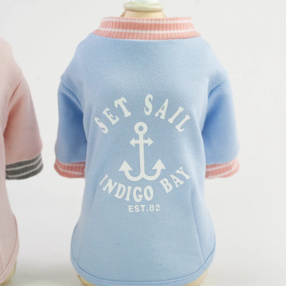 Spring/Summer Sailor T-shirt Pet Clothing