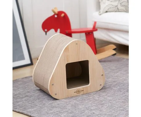 Triangle Cat Scratcher Sofa Pet Bed