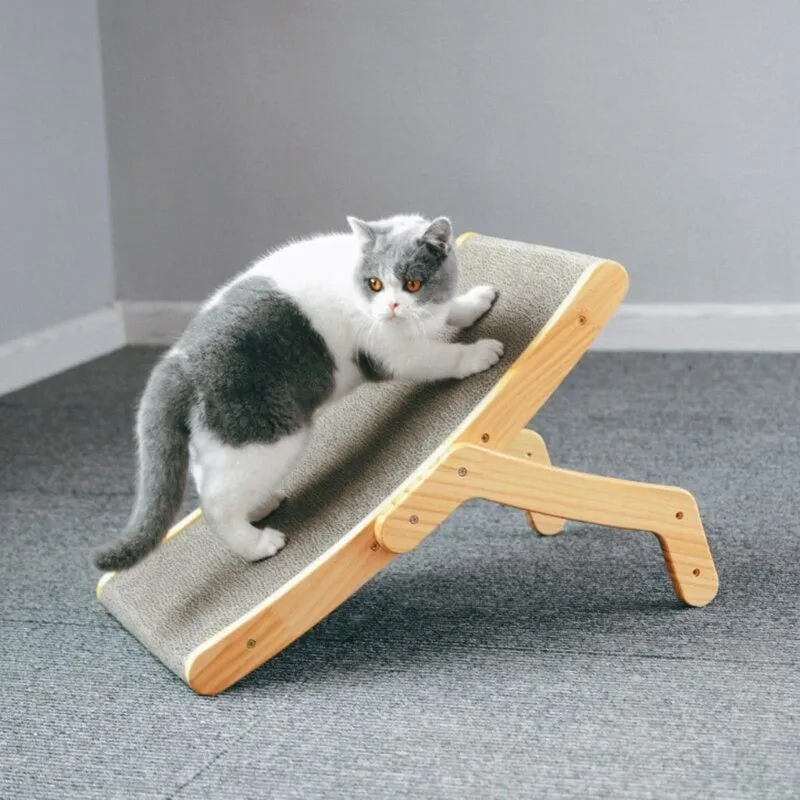 Wooden Cat Scratcher Scraper